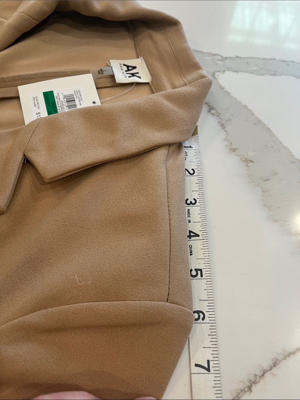 Anne Klein Camel/Light Coffee Single-Button Blazer NWT Sz L - Picture 12 of 13